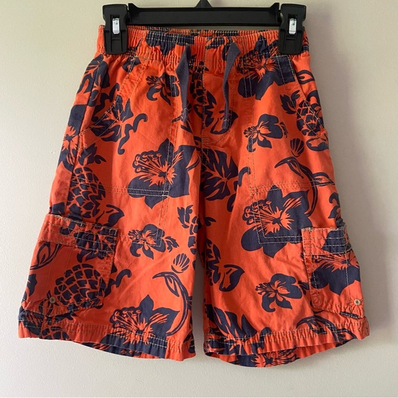Osh Kosh B'Gosh Boy's Size 6 Swim Shorts Cargo Drawstring Tropical - Picture 1 of 8